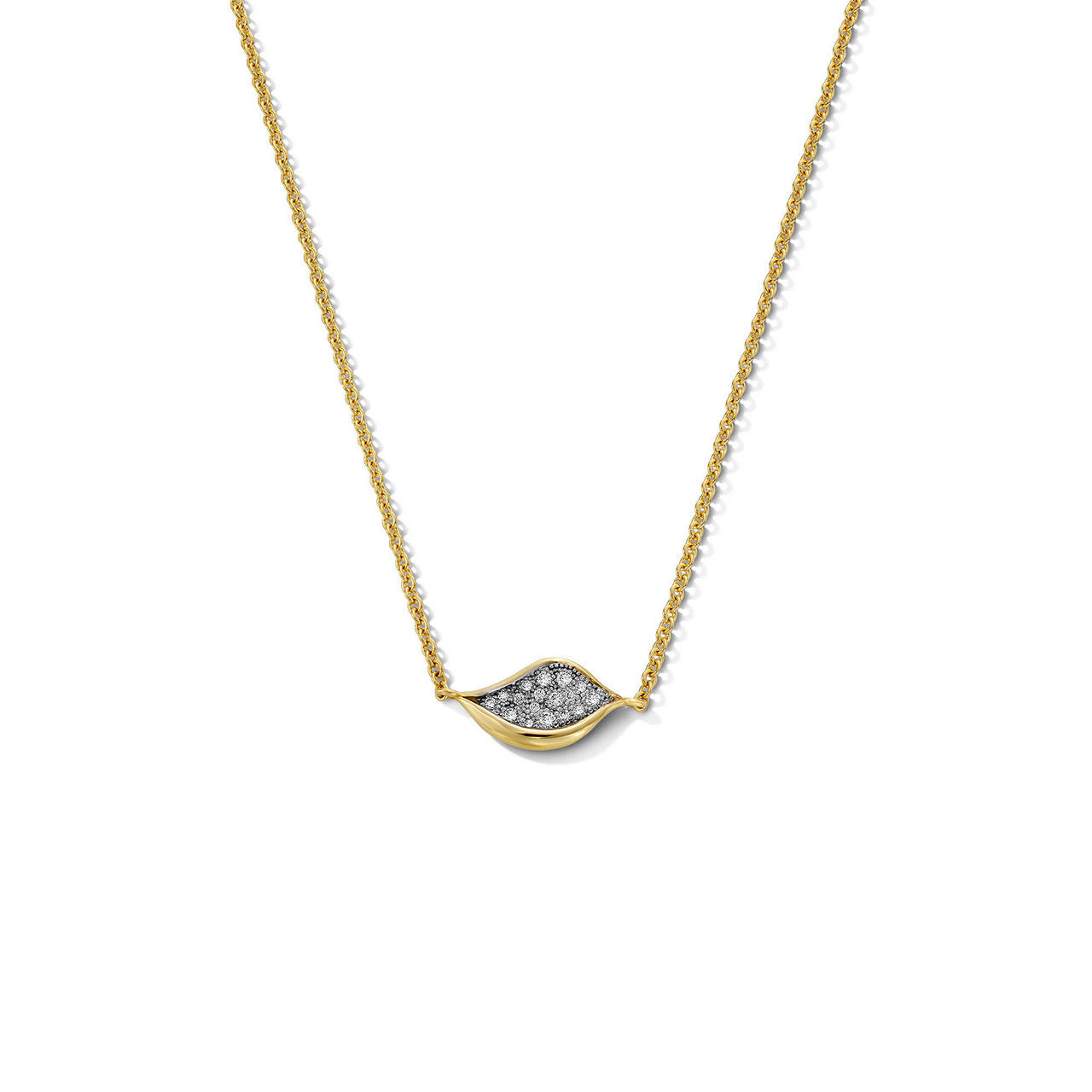 Tacori Diamond Mini Leaf Pendant Necklace 0