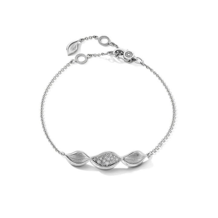 Tacori Diamond Petal Bracelet In White Gold 18K
