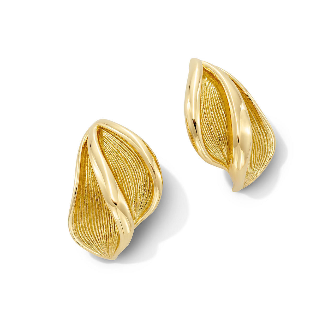 Tacori Gold Petal Stud Earrings 0