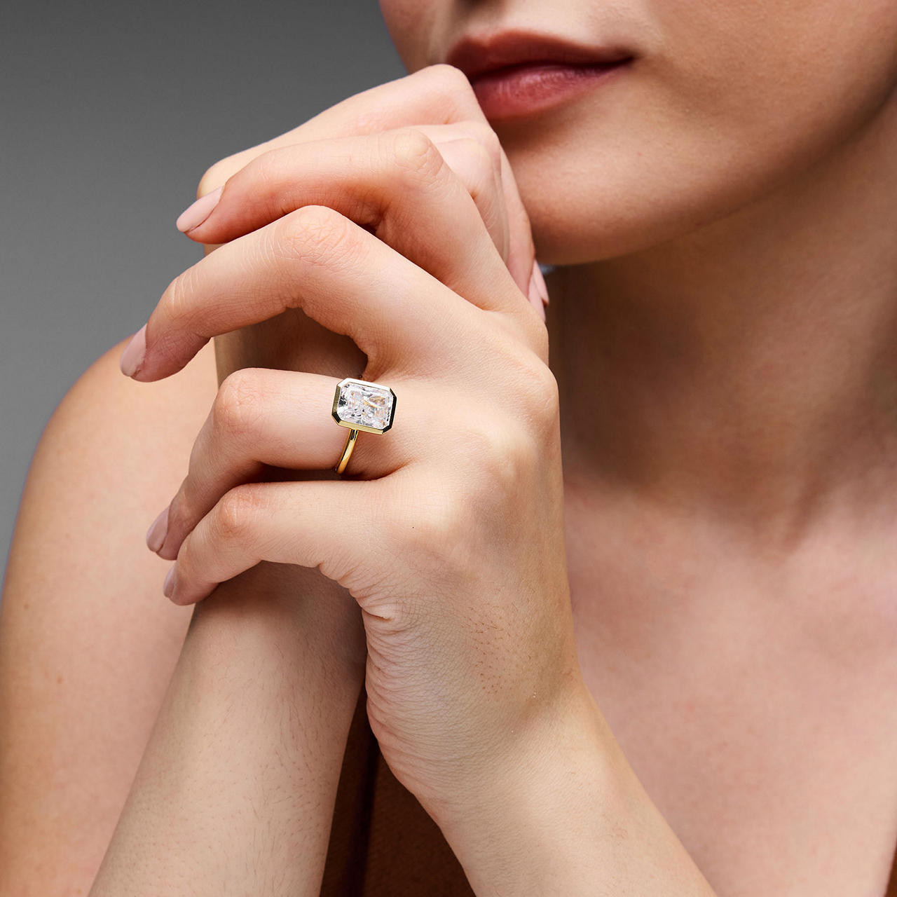 Michael M. Bezel Solitaire Engagement Setting 1