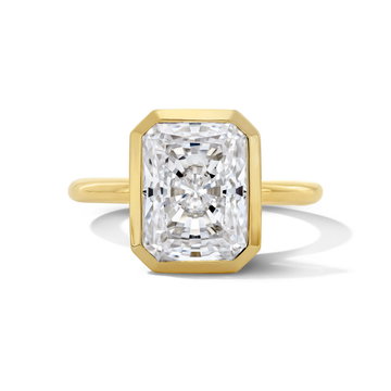 Michael M. Bezel Solitaire Engagement Setting In Yellow Gold 18K