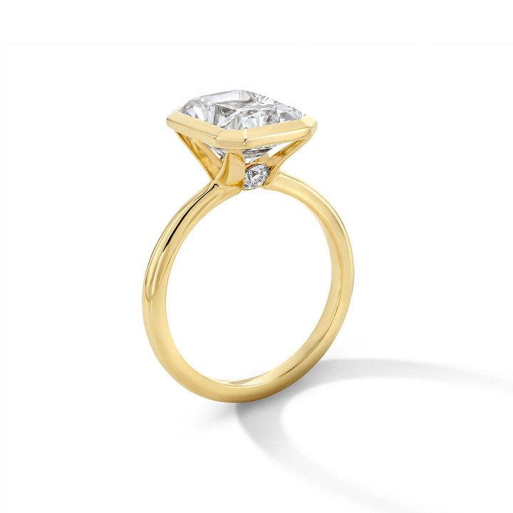 Michael M. Bezel Solitaire Engagement Setting In Yellow Gold 18K