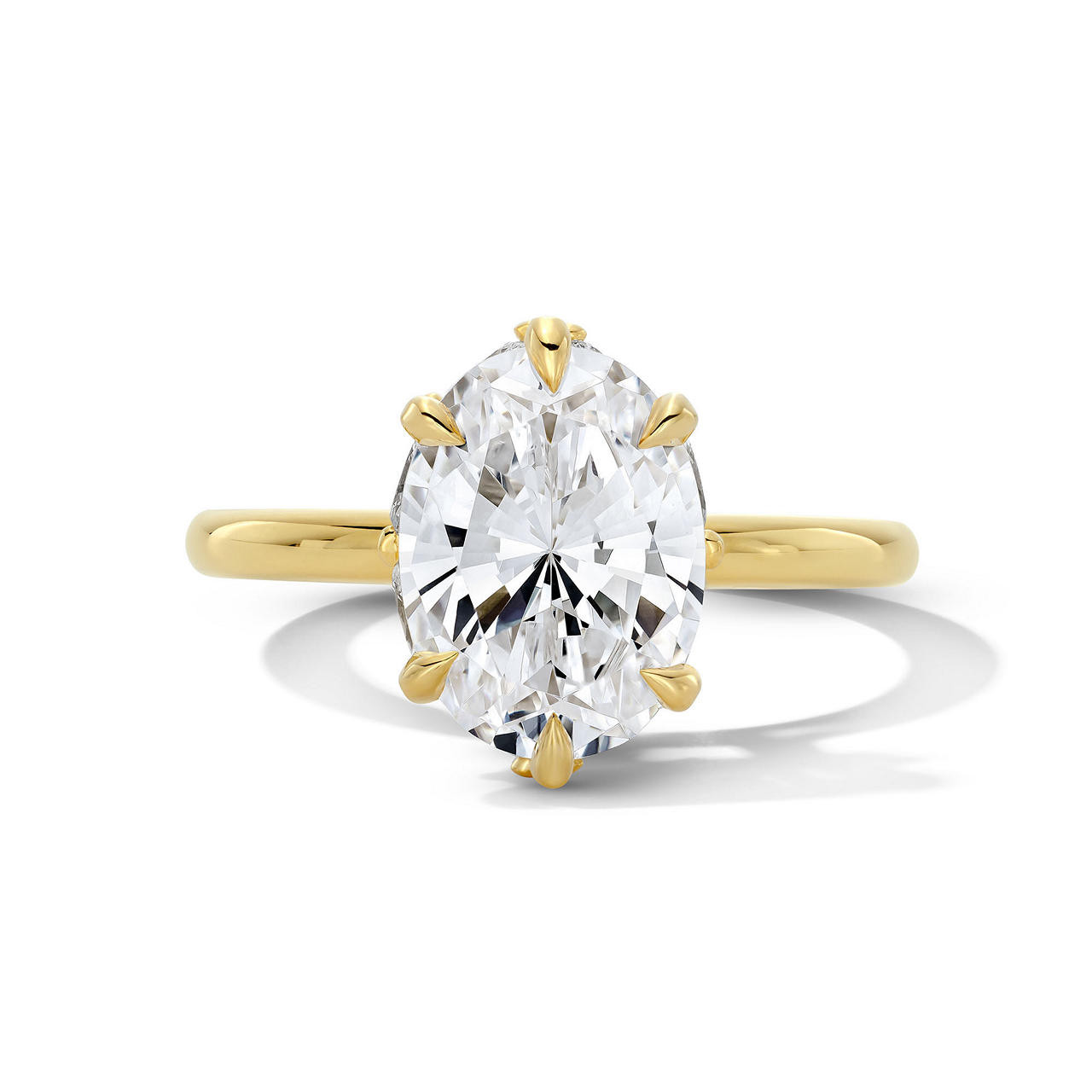 Michael M. Solitaire Diamond Hidden Halo Engagement Setting 0