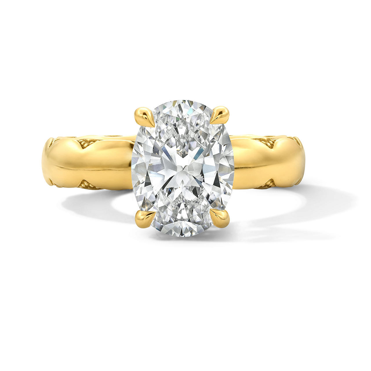 Tacori Hidden Halo Milgrain Edge 4mm Engagement Setting 0