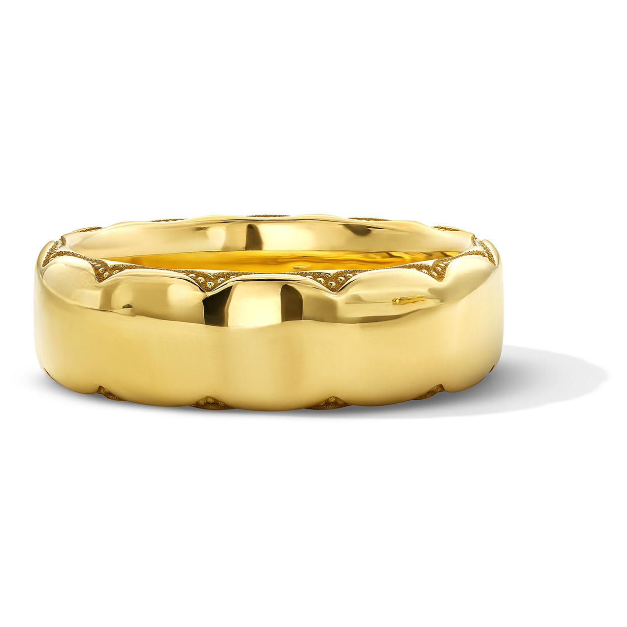 Tacori High Polished Milgrain 6mm Wedding Band 0