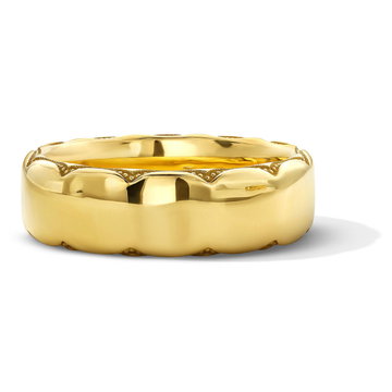 Tacori High Polished Milgrain 6mm Wedding Band In Yellow Gold 18K