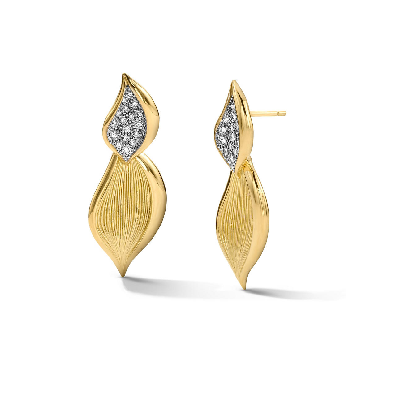 Tacori Diamond Petal Drop Earrings 0
