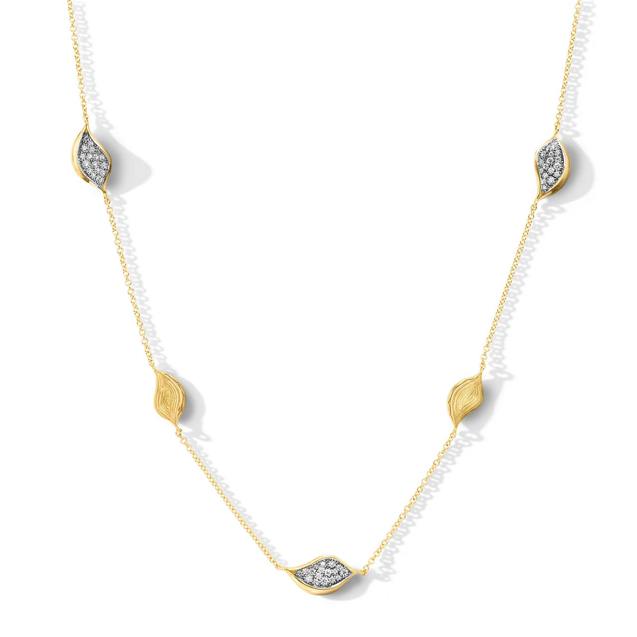 Tacori Diamond Petal Station Necklace 0