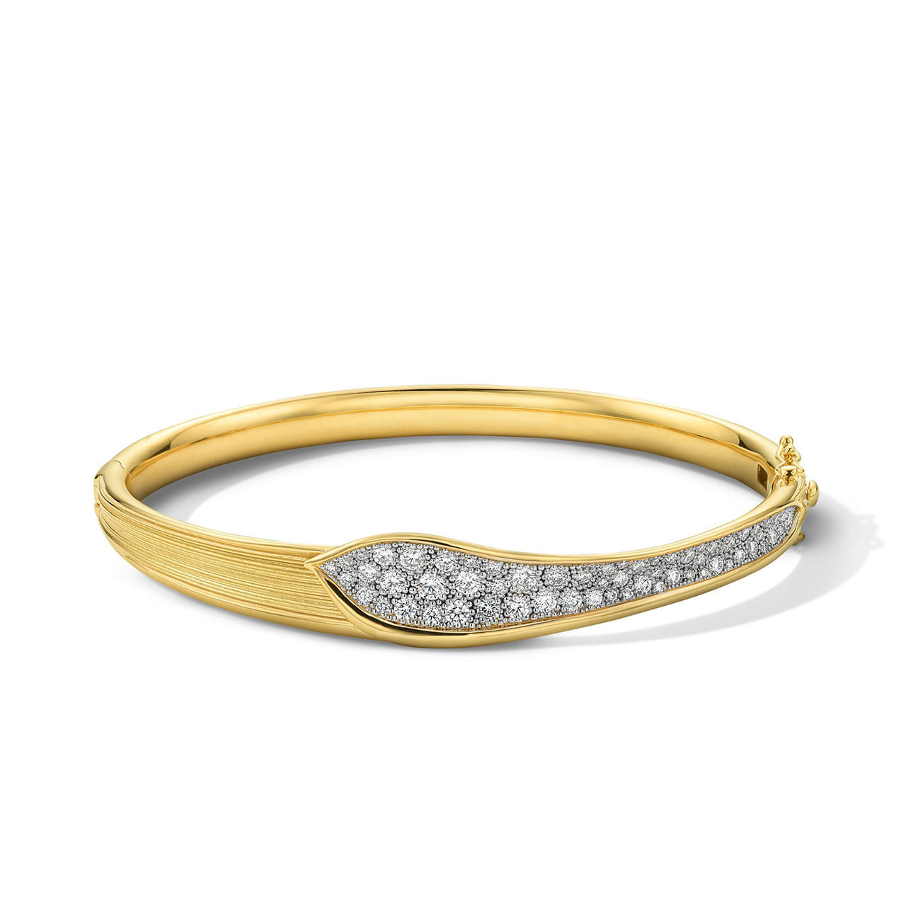 Tacori Diamond Petal Hinged Bangle 0