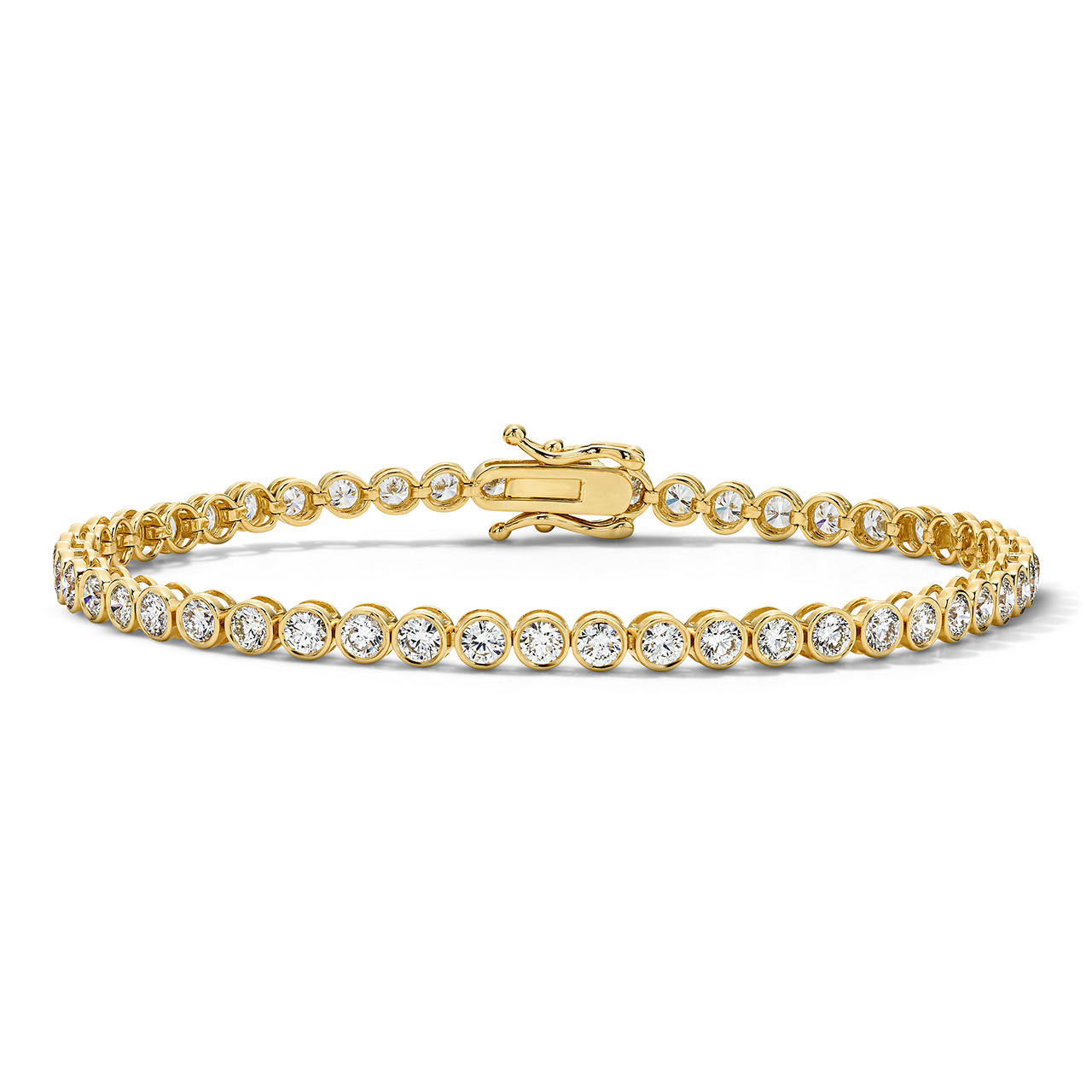 Bezel Set Diamond Tennis Bracelet