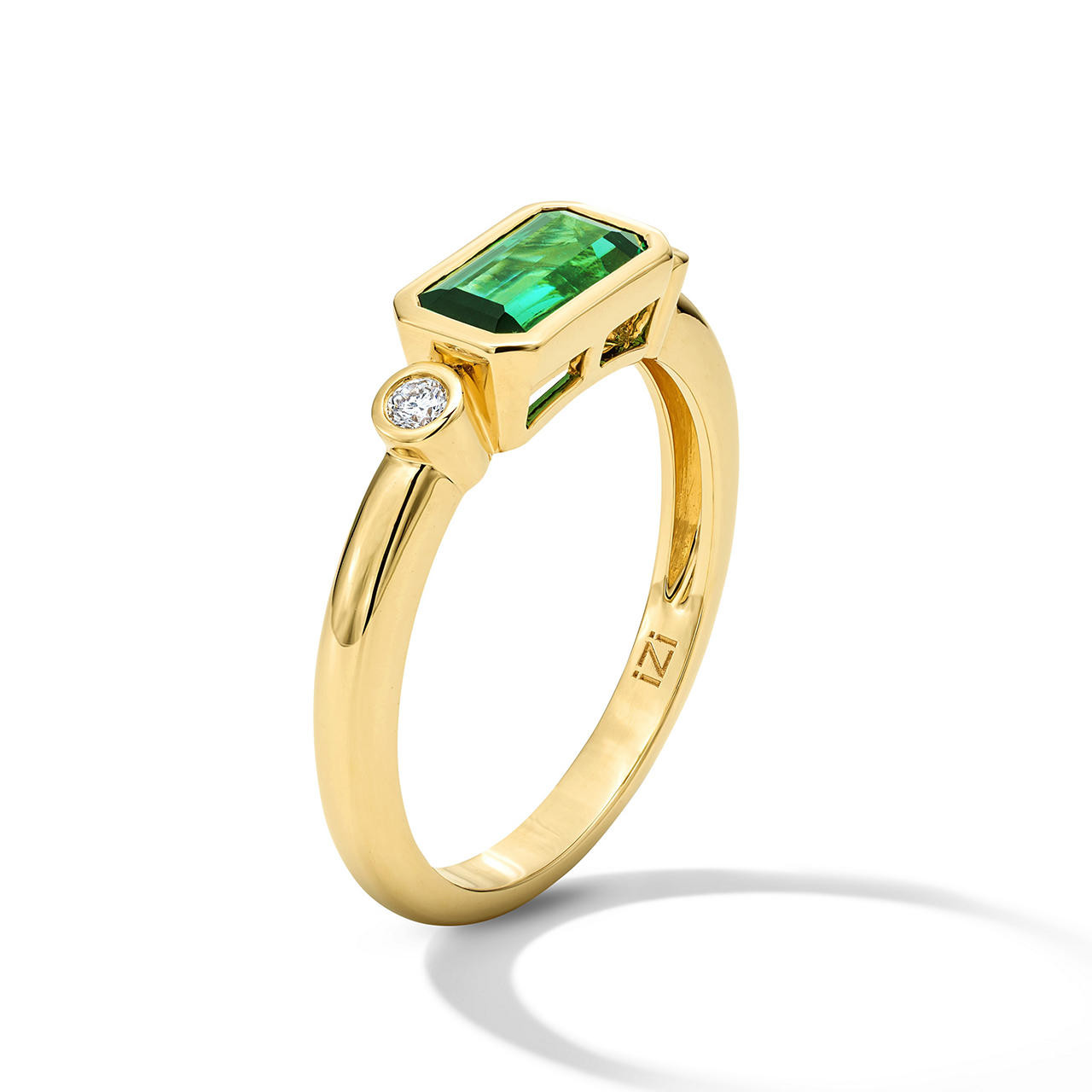 Green Tourmaline & Diamond Accent Ring