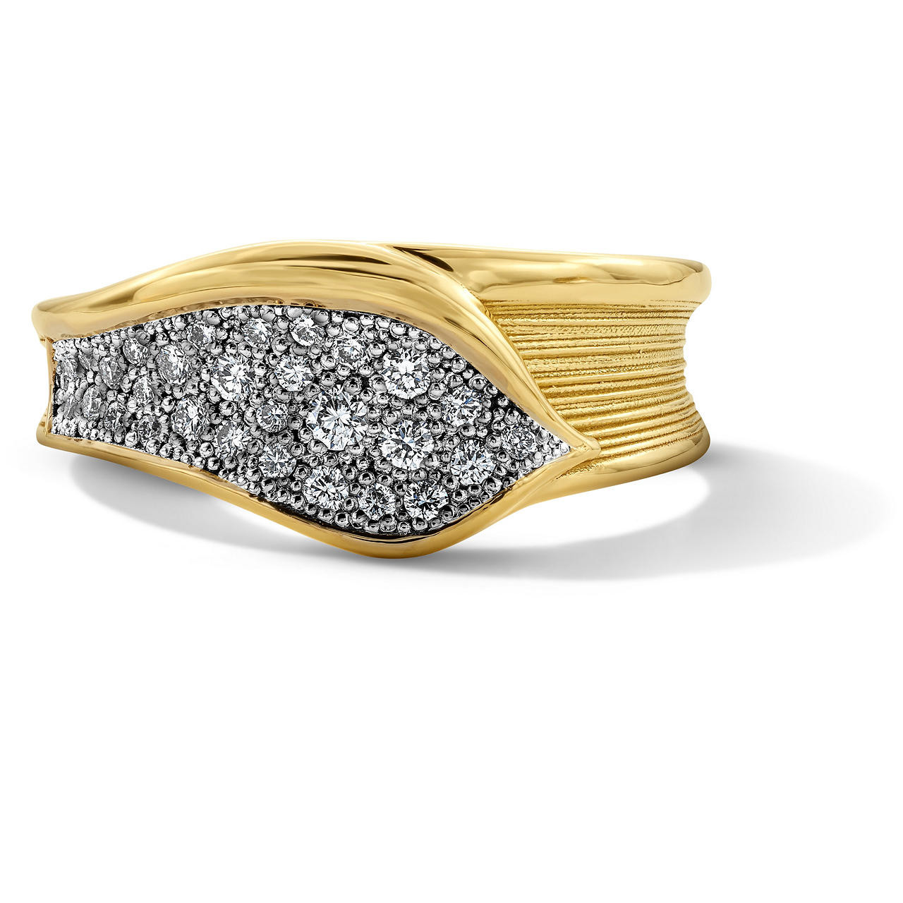 Tacori Diamond Petal Gold Ring 0