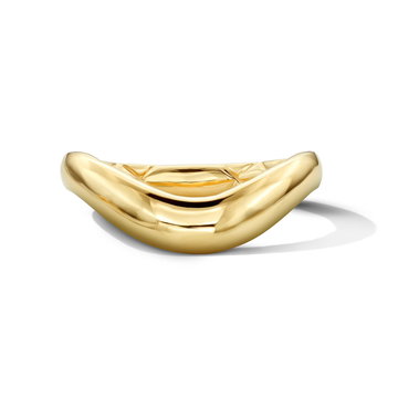 A. Jaffe Sculpted Wave Wedding Band In Yellow Gold 14K
