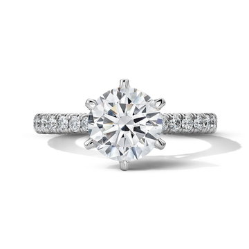 Verragio Hidden Crown Diamond Engagement Setting In White Gold 14K