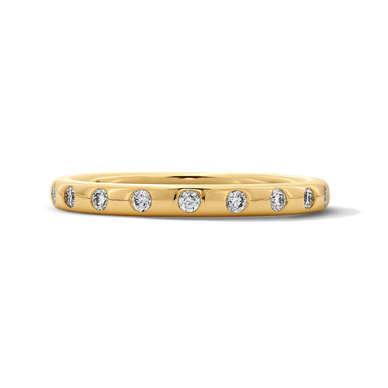 Flushed Diamond Wedding Band 0
