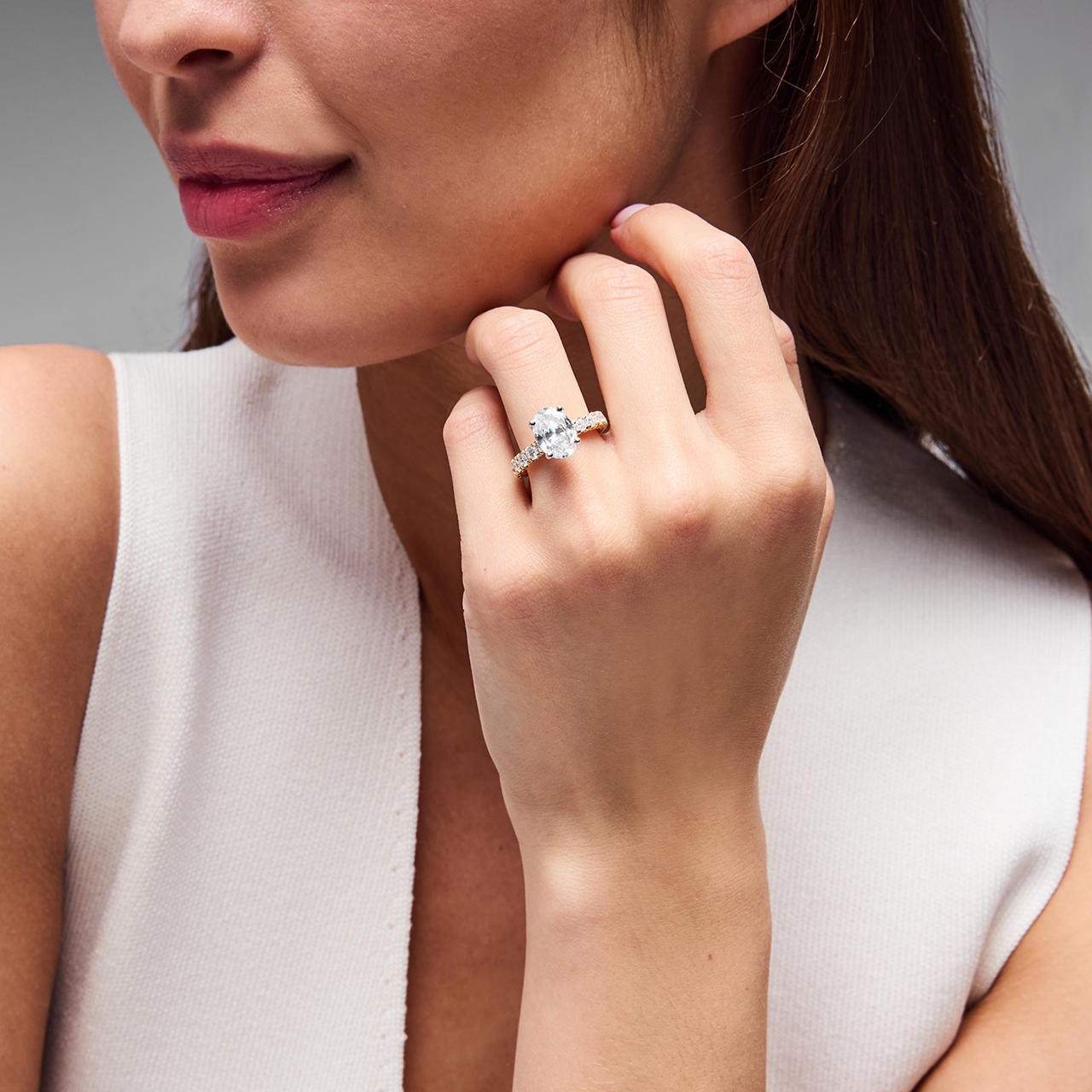 Verragio Hidden Halo 3/4 Way Engagement Setting 1