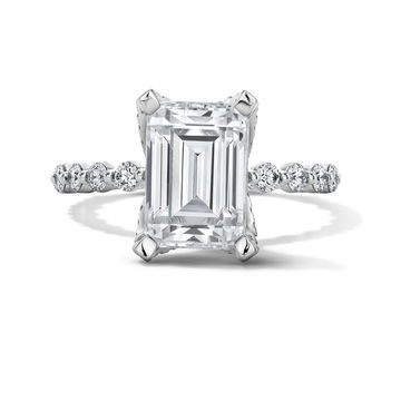 Verragio 3/4 Way Single Prong Engagement Setting In White Gold 14K