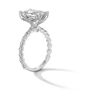 Verragio 3/4 Way Single Prong Engagement Setting In White Gold 14K