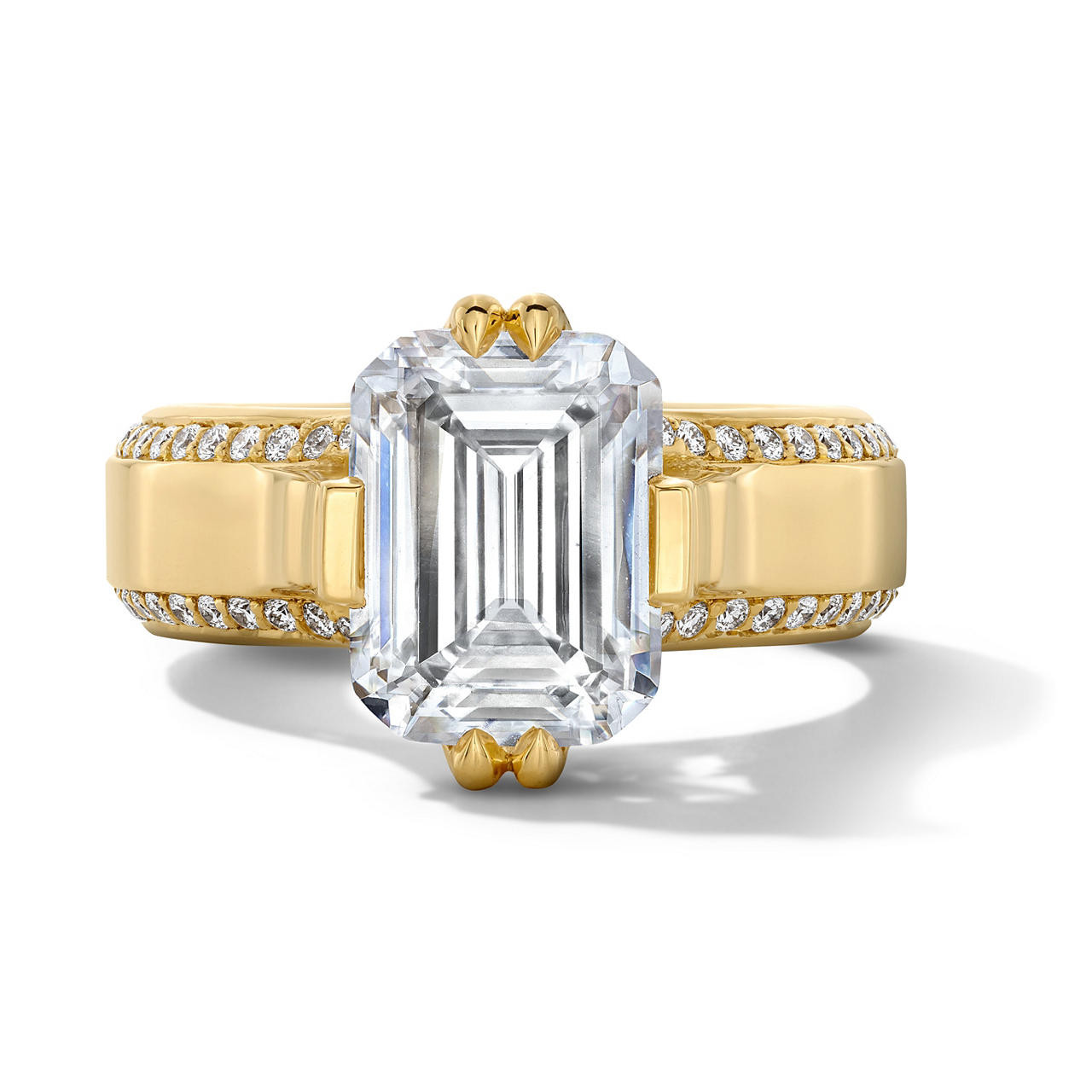 Tacori Diamond Pave Edge Wide Band Engagement Setting 0