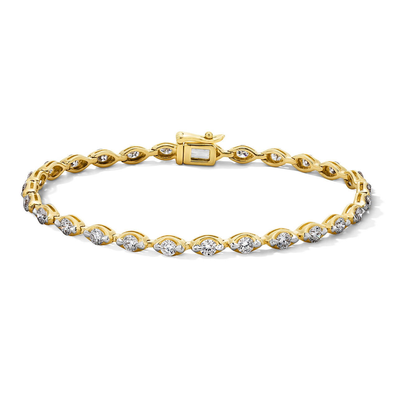 Lab Grown Diamond Bezel Tennis Bracelet