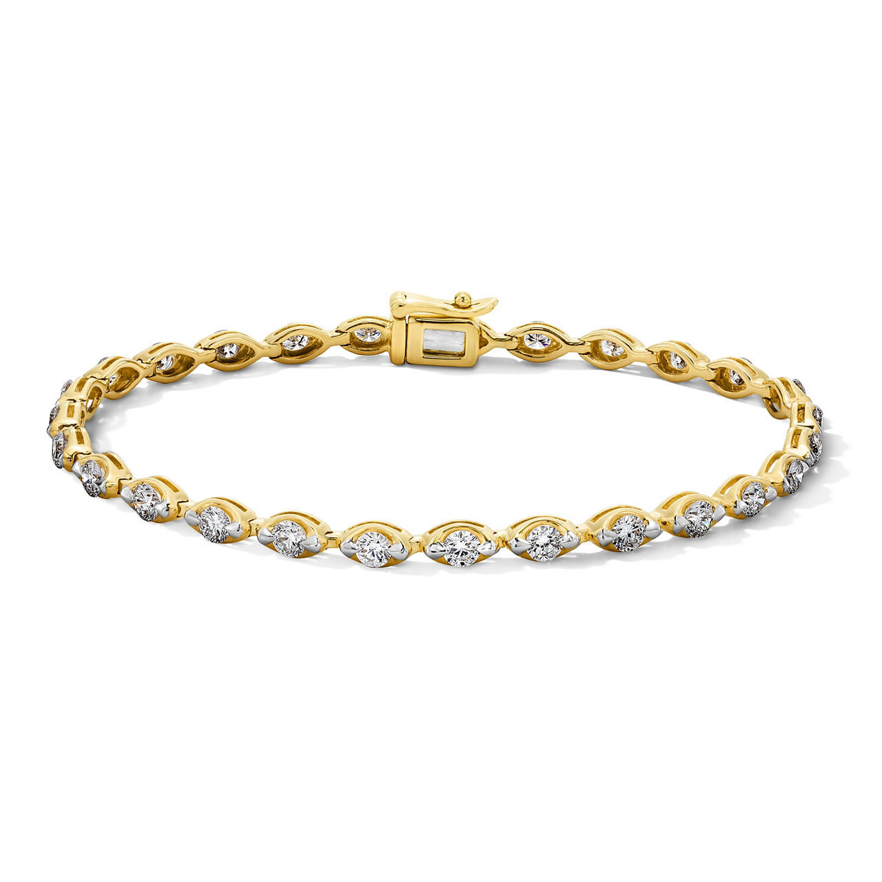 Lab Grown Diamond Bezel Tennis Bracelet