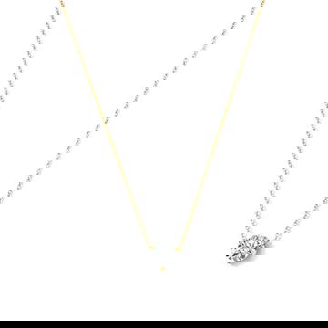 Three Prong Lab Grown Diamond Solitaire Pendant Necklace 0