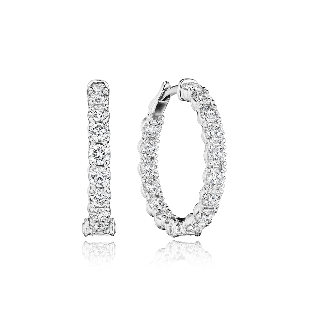 Verragio Audacity In/Out Diamond Hoop Earrings 0
