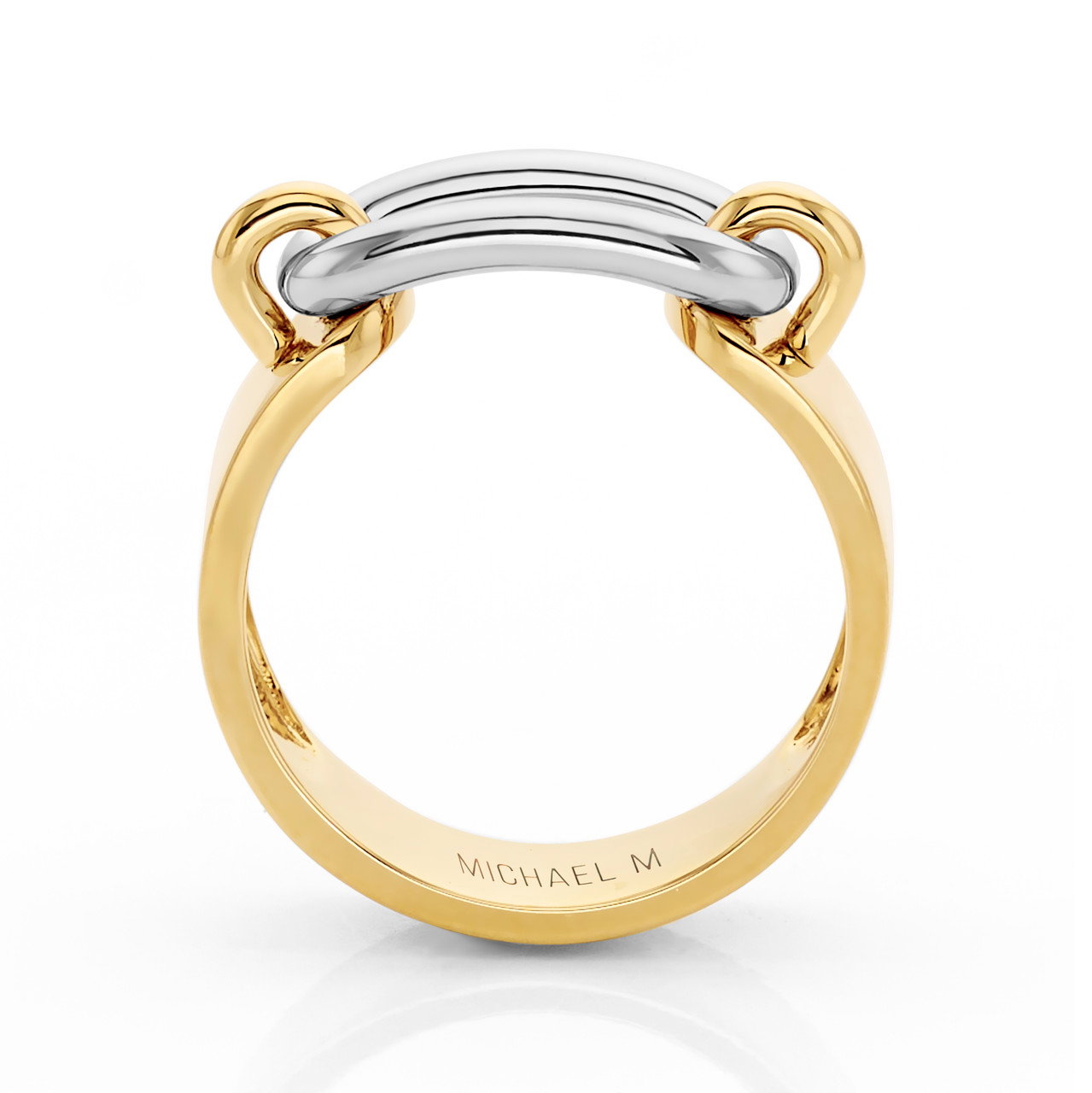 Michael M. Two-Tone Gold Link Band 2