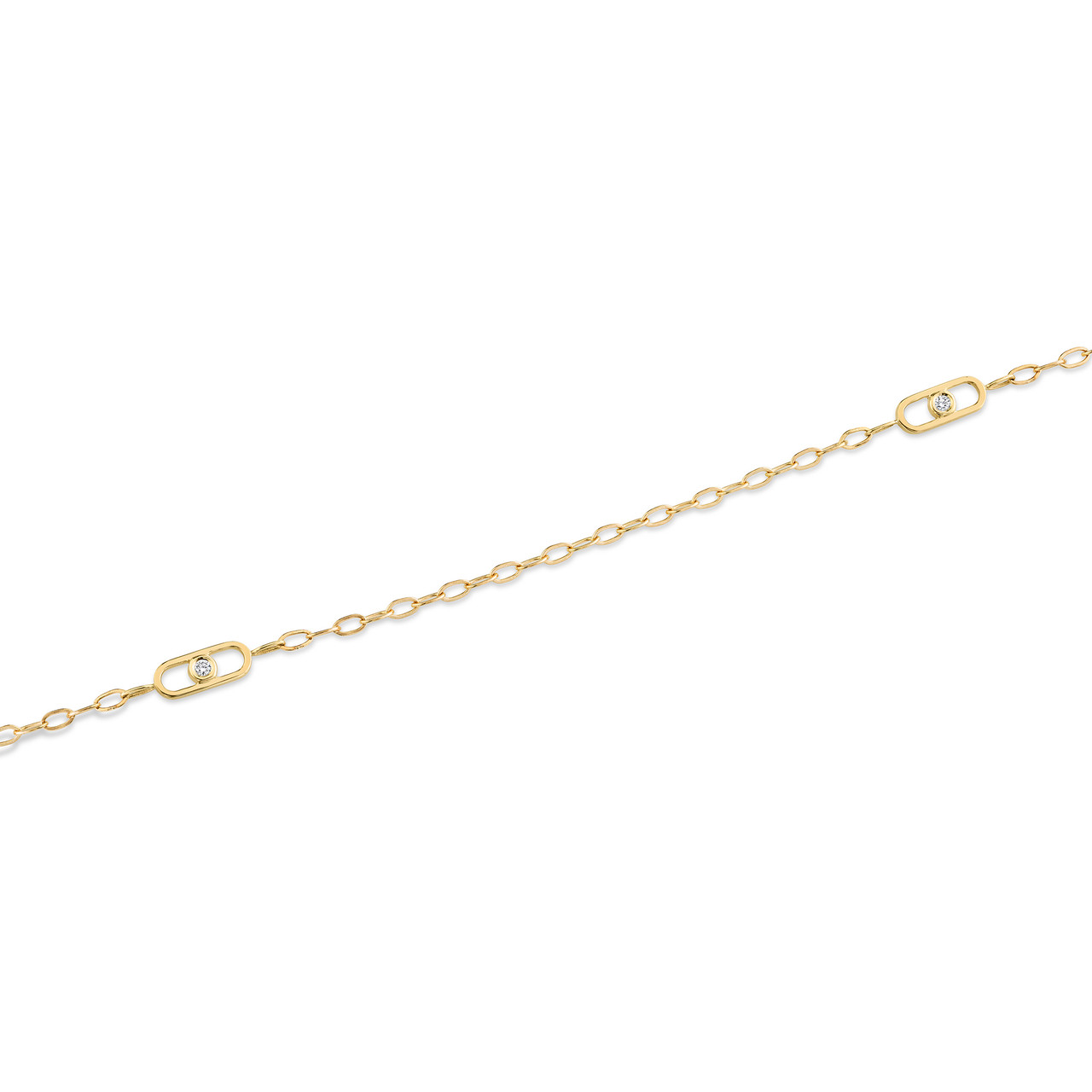 Michael M. Paperclip Chain Station Necklace 1