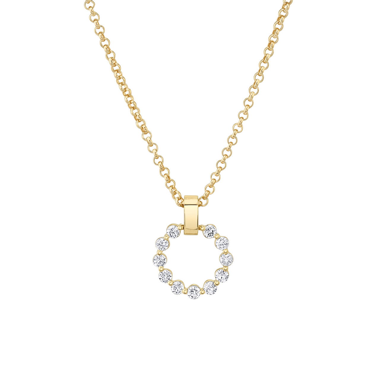 Michael M. Circle Pendant Diamond Necklace