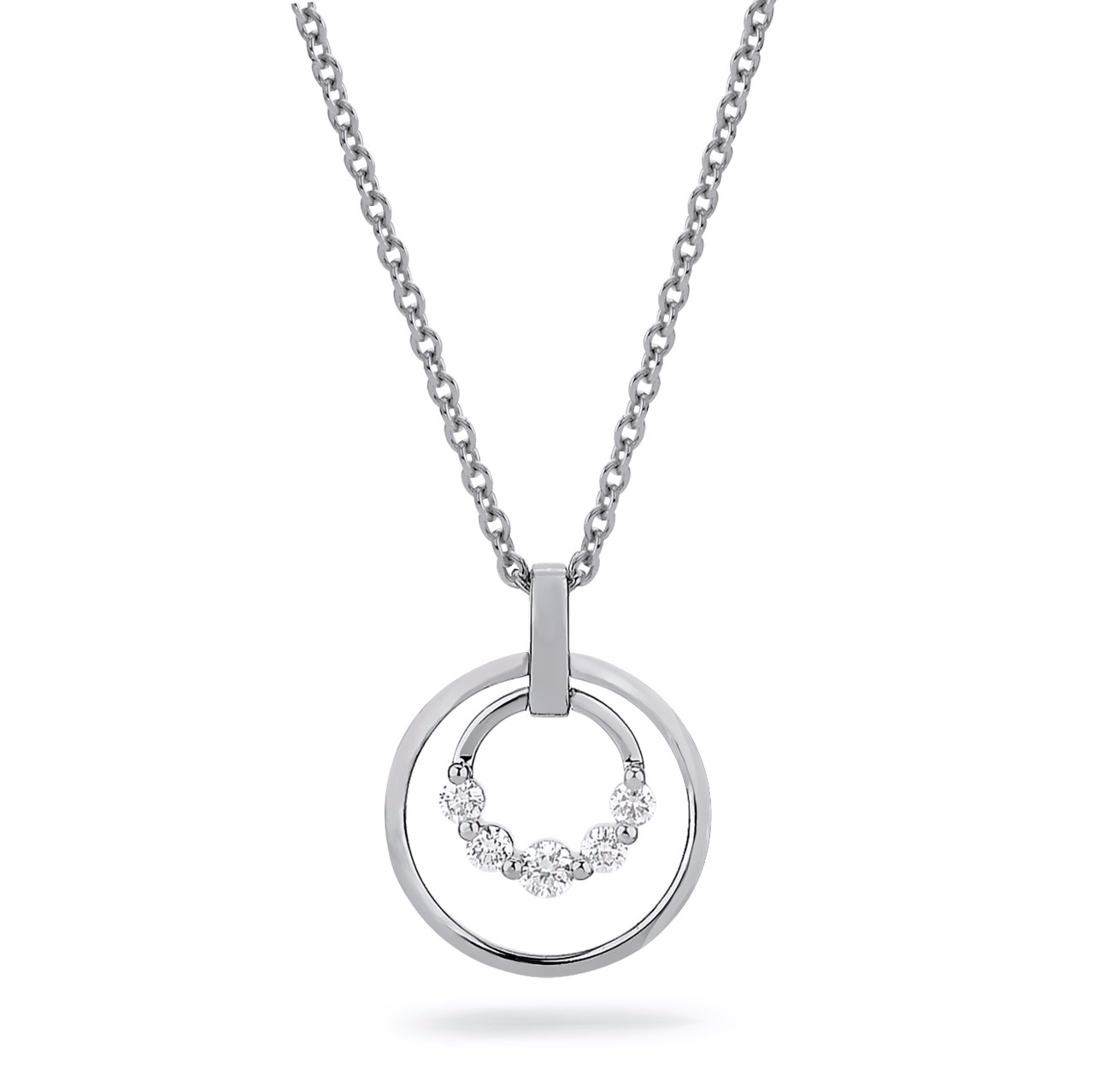 Michael M. Double Circle Pendant Necklace 0