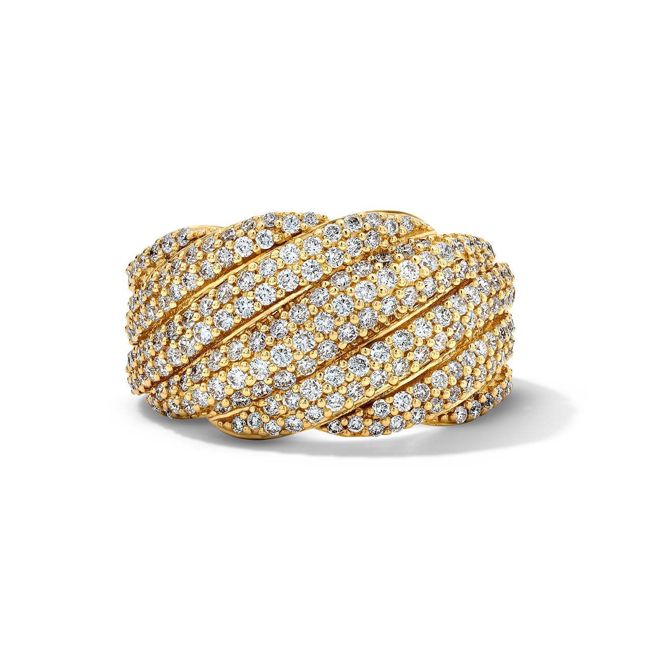 Pave Twist Diamond Ring 0