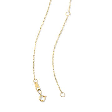 Freshwater Pearl Gold Teardrop Pendant Necklace In Yellow Gold 14K