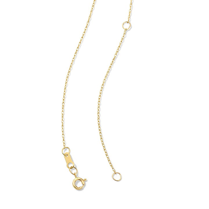 Freshwater Pearl Gold Teardrop Pendant Necklace In Solid 14K Yellow Gold