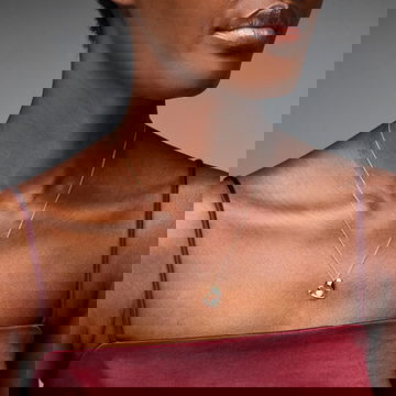 Freshwater Pearl Gold Heart Pendant Necklace 2