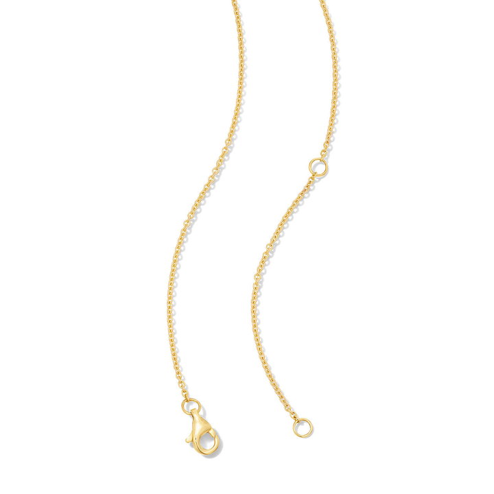 Diamond Leaf Motif Necklace In Yellow Gold 14K