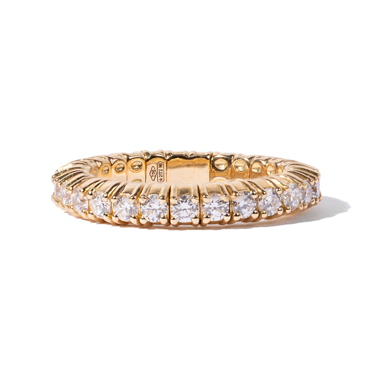 Yellow Gold Flexible Eternity Wedding Band (1.18tw) 0