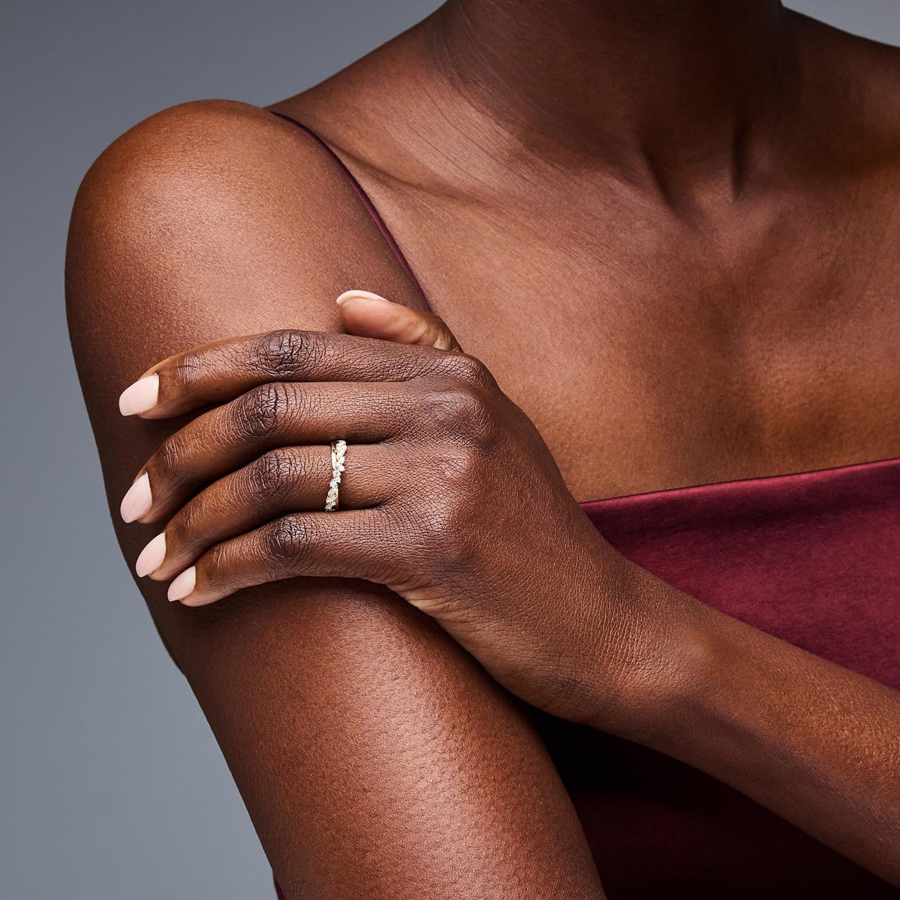 Gold & Diamond Twisted Ring