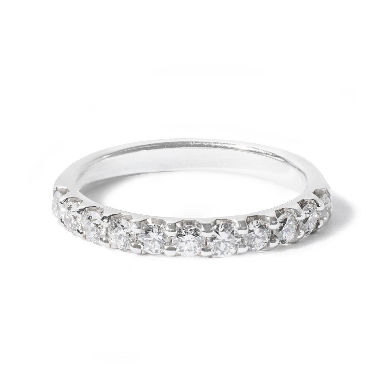 Shared Prong Diamond Wedding Band (0.55tw) 0