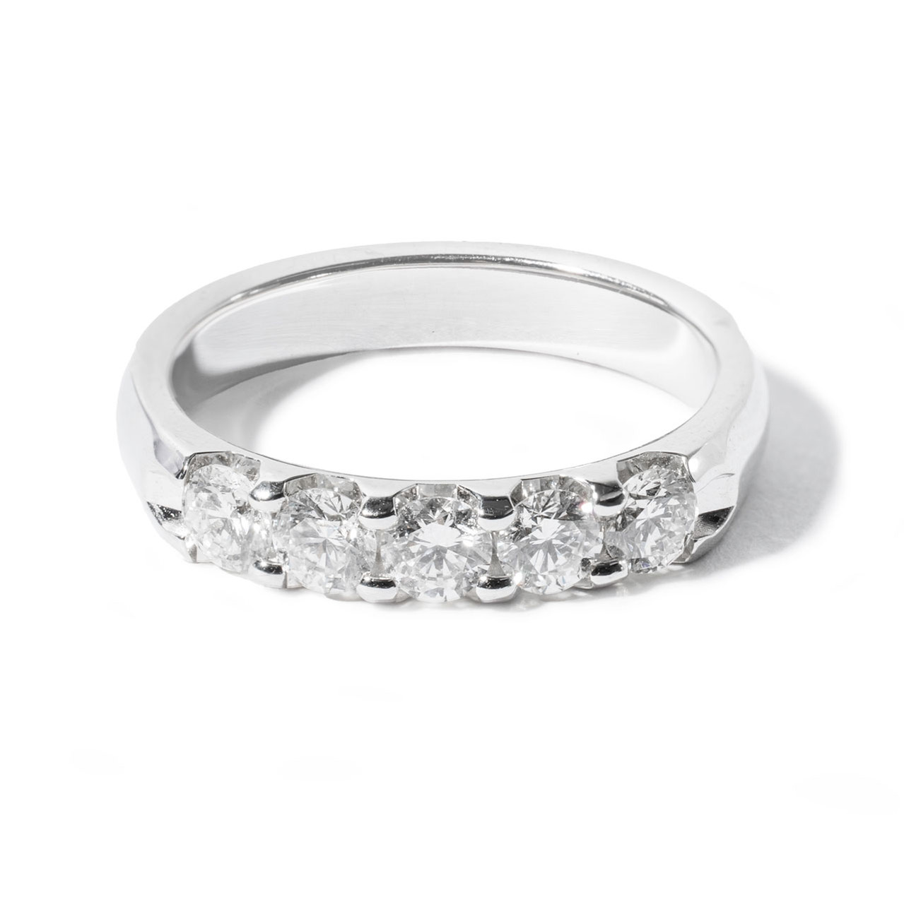 Five Stone Diamond Wedding Band (0.75tw)