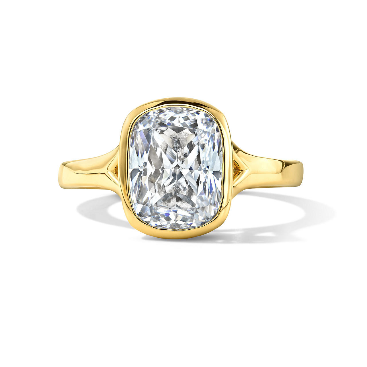 Split Bezel Solitaire Engagement Setting by Adorette 0