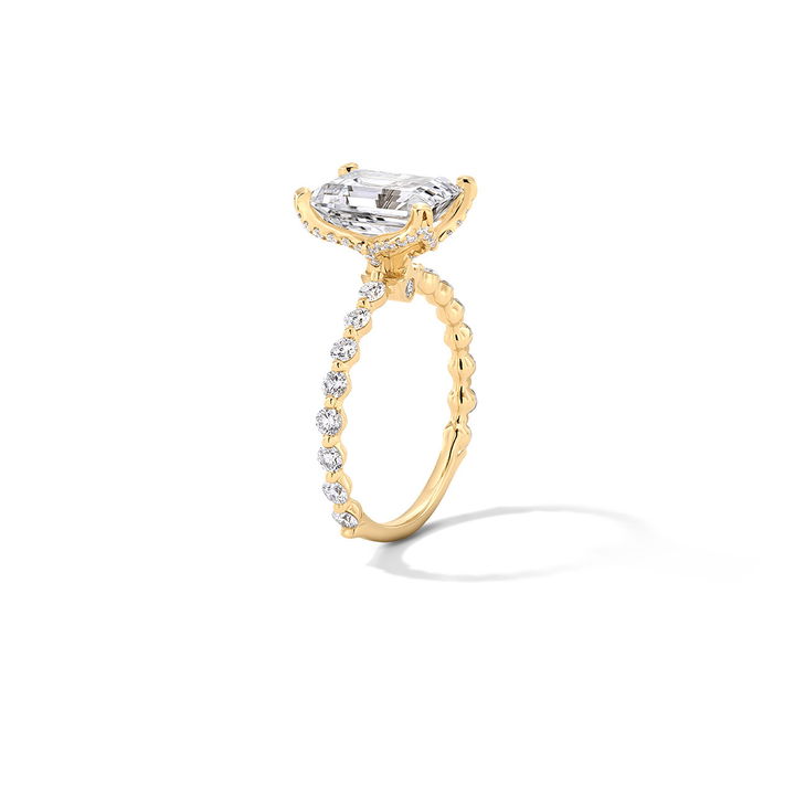 Verragio Single Prong Hidden Halo Engagement Setting In Yellow Gold 14K