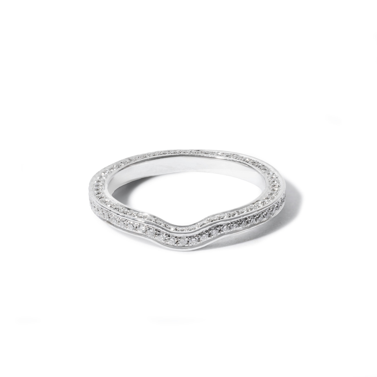 Platinum Eternity Curved Wedding Band (0.55tw) 0