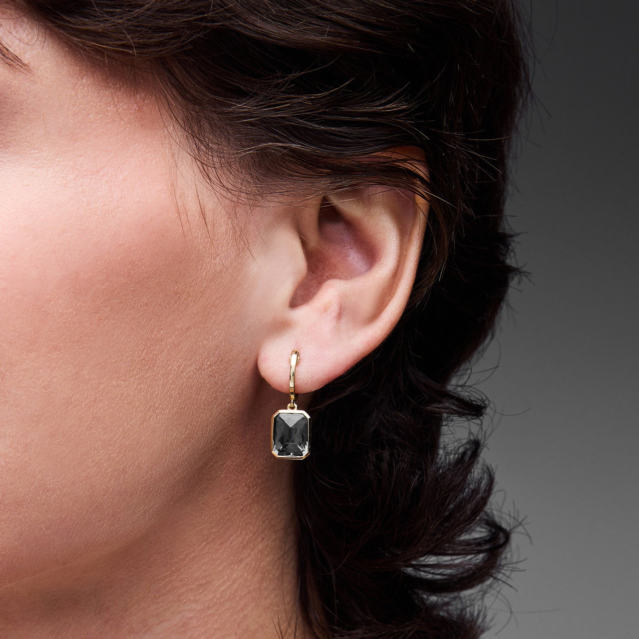London Blue Topaz Bezel Drop Earrings 1