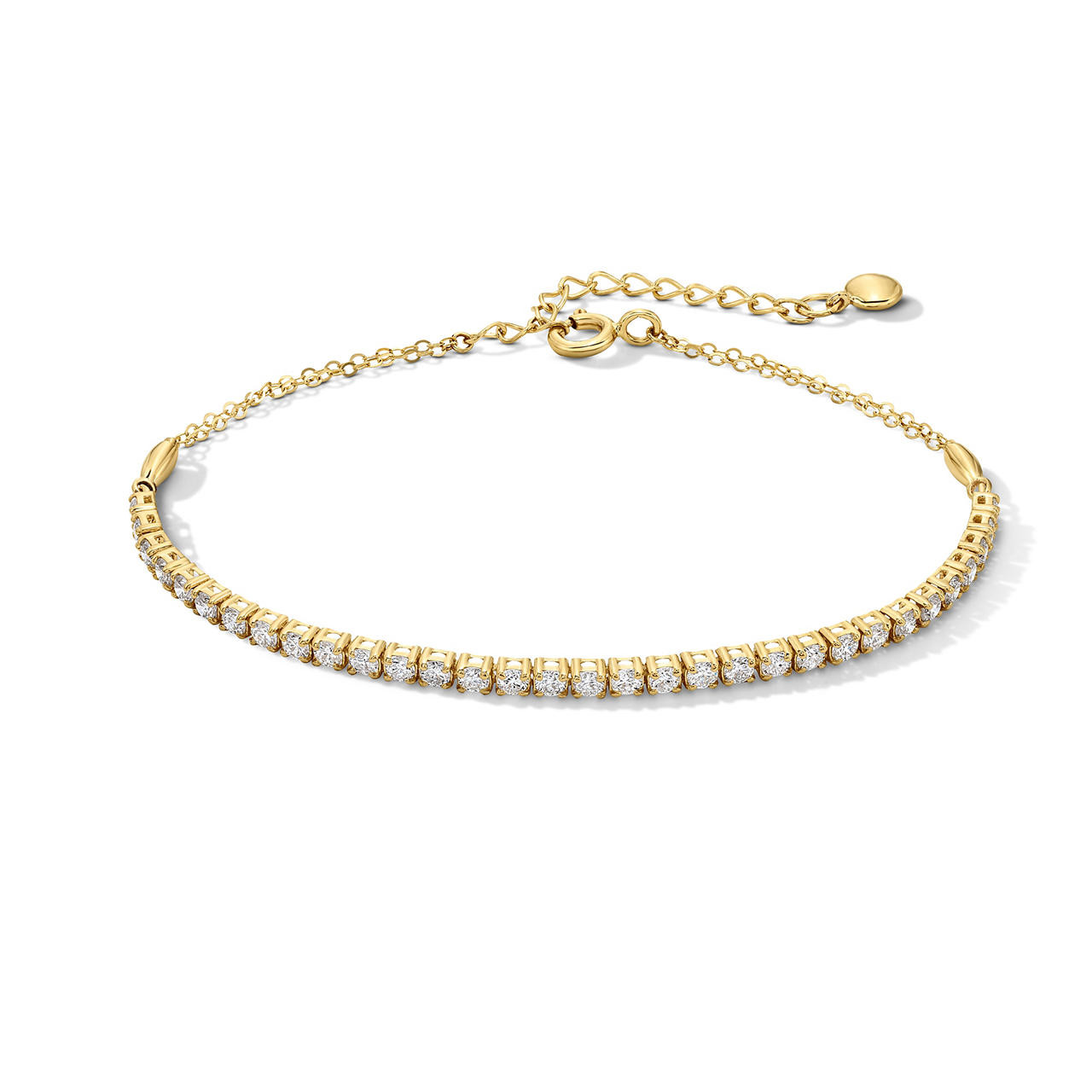 Diamond Adjustable Gold Bracelet