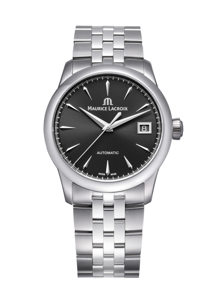 Maurice Lacroix 1975 Auto 36 Black Dial Watch | Stainless Steel