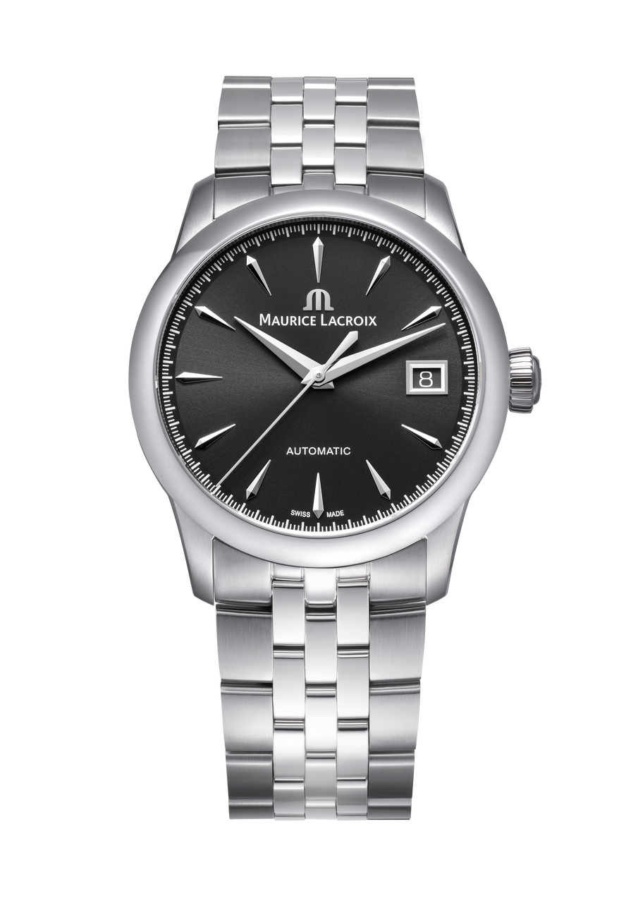 Maurice Lacroix 1975 Auto 36 Black Dial Watch | Stainless Steel