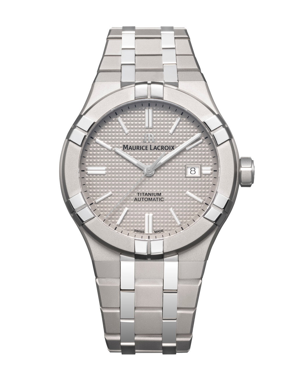 Maurice Lacroix Aikon Auto Date 42 Gray Dial Watch | Titanium 0