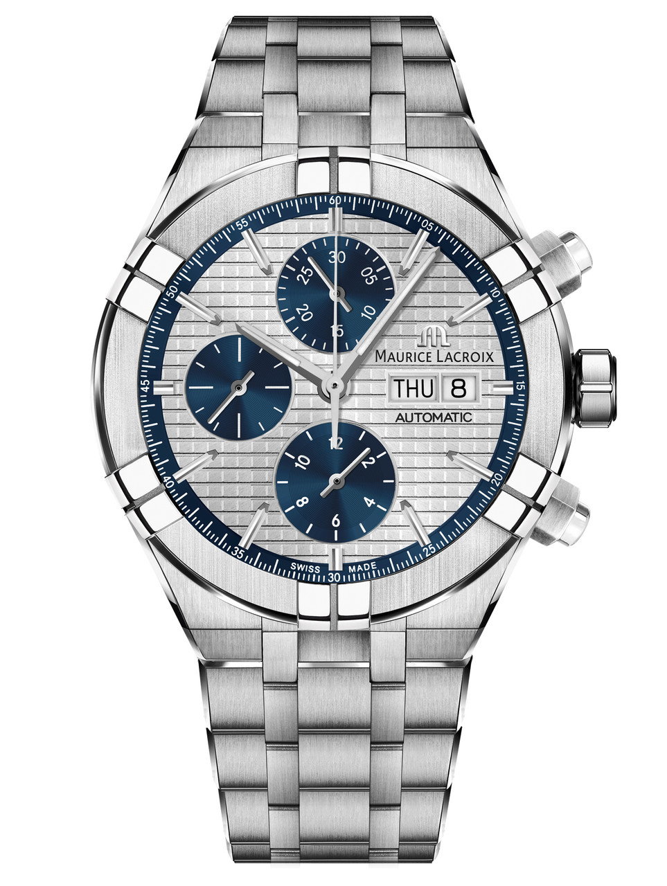 Maurice Lacroix Aikon Auto Chronograph 44 Silver Dial Watch | Stainless Steel