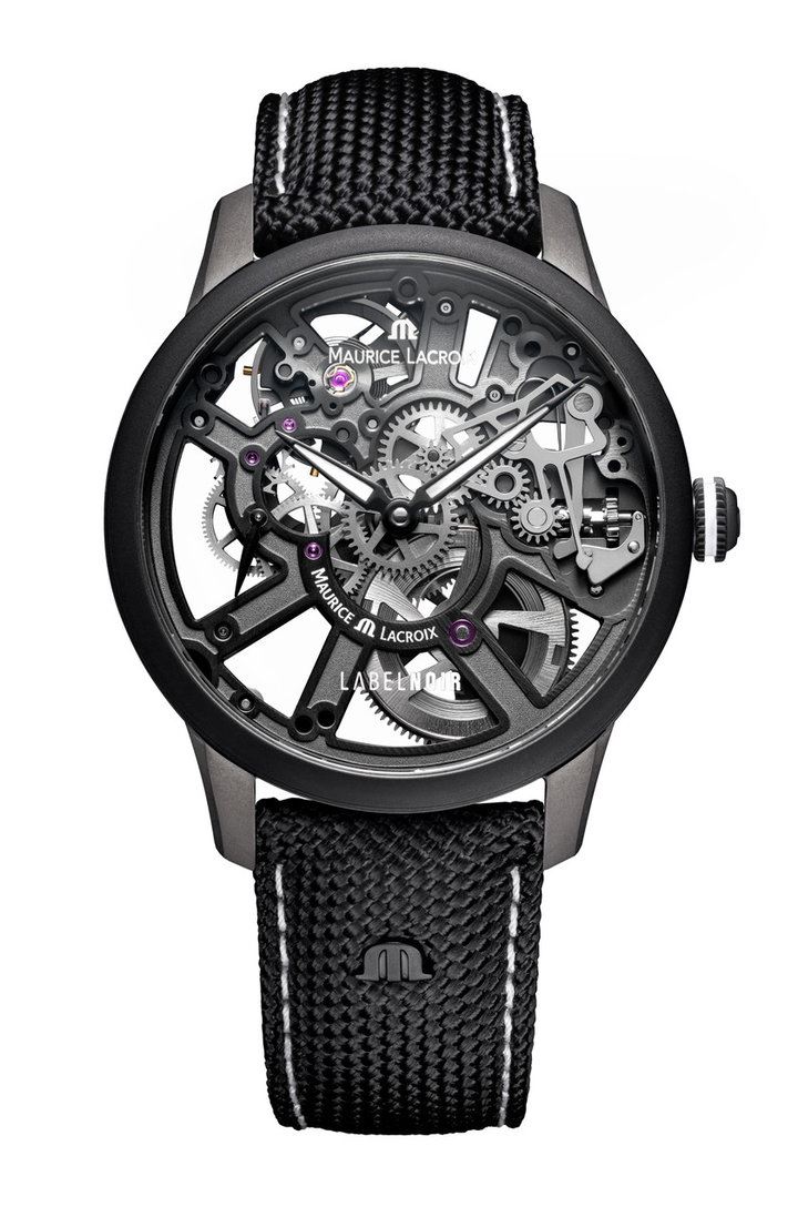 Maurice Lacroix Masterpiece Skeleton Label Noir 43 Skeleton Dial Watch | Stainless Steel